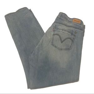 Levis 529 Skinny Leg Vintage Distressed Jeans 16